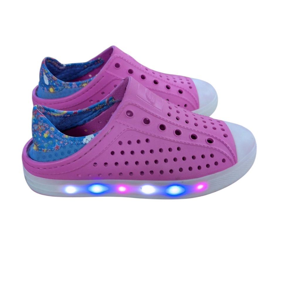 Skechers Foamies Guzman Flash Pink Shoes Size 4 - Picture 3 of 12